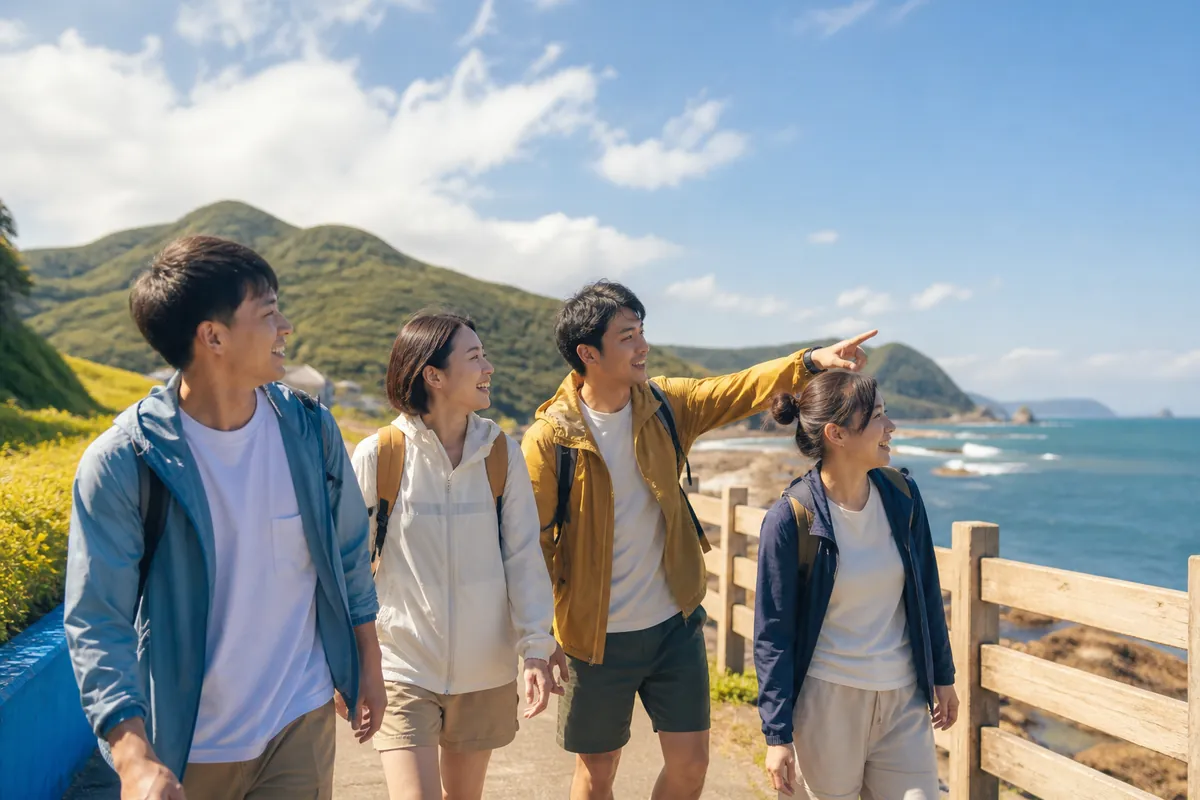 朋友一起到北海岸出遊